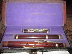 Vintage wooden  flute by Hawkes & son