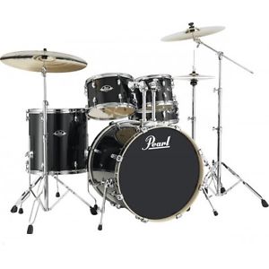 Batterie Pearl Export Laquer Rock 22'' 5 futs Black Smoke