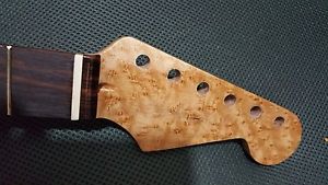 Stratocaster Neck master grade birdseye maple/indian Rosewood-Gilmore Guitars