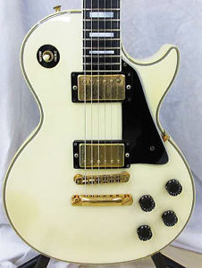 Vintage Gibson Les Paul Custom 1989 Alpine White Electric Guitar with OHSC