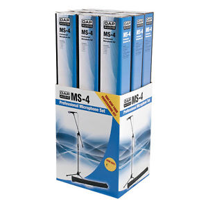 Dap Audio 9 x MS-4 Microphone Retail Set Mikrofon Stativ Ständer