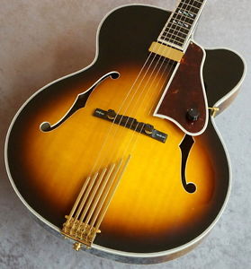 2009 Gibson Custom Shop Le Grand Sunburst Hollow Guitar Free Shipping