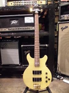 Greco TV-1200 Natural Rosewood Finger plate Used Electric Bass Guitar Deal Japan