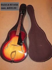 "Make an offer".Guild A50 Vintage Archtop Guitar 1962 OHSC "MINT CONDITION"