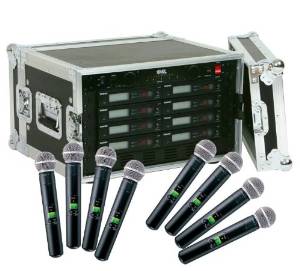 Shure SLX24/SM58 8-Pack Wireless Handheld Microphone System