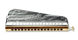 Japan SUZUKI Instrument Tremolo Chromatic Harmonica SCT-128 16 Hole Brand New