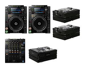 2x Pioneer CDJ-2000NXS2 + DJM-900NXS2 + Black Label Cases