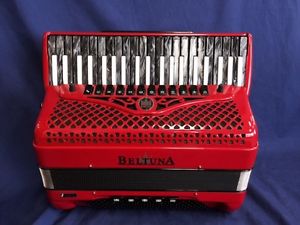 NEW BELTUNA ACCORDION 4/5 HAND MADE REEDS LMMH+ BEST SENNHEISER MIKES-FULL SIZE
