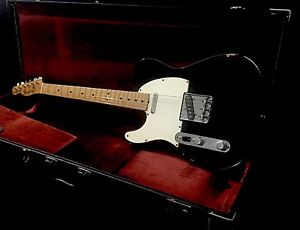 LEFTY! 1977 Fender Telecaster Left Handed Tele Black Guitar Fullerton Relic OHSC