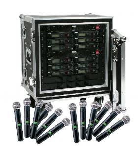 Shure SLX24/SM58 12-Pack Wireless Handheld Microphone System