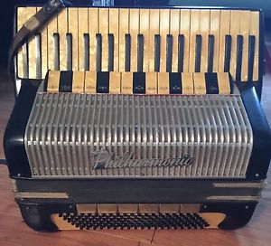 Philharmonic Accordion In Original Leather Case Works Made In Italy