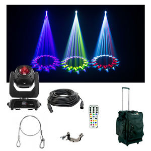 Chauvet DJ Lighting Intimidator Beam 140SR Moving Head Light Bag Clamp Cables