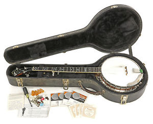 1994 Stelling 5-String Banjo With Original Case Beautiful Instrument!