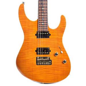 Suhr Custom Modern Flame Maple / Swamp Ash Trans Amber