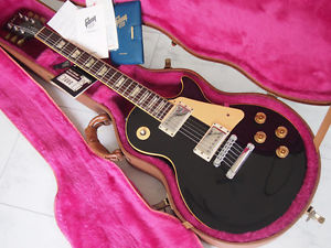 1990 Gibson Les Paul Standard Ebony Electric Guitar Free Shipping