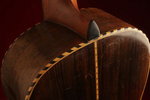 1920's Brazilian Rosewood Parlor Guitar - Rope Binding, Bear-Claw X-Braced Top