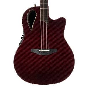 Ovation Limited Edition USA Custom 40th Anniversary Adamas Cutaway Contour Bowl Acoustic-Electric Guitar with Case, Ruby