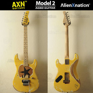 Hot Yellow AXN™ Model 2 Boutique Guitar