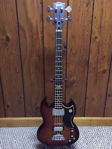 USA Gibson 2014 SG Bass 120th Anniversary Rare Fire Burst w/ OHSC Excellent Cond