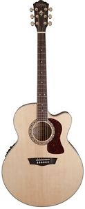 Washburn HJ40SCE Electro Acoustic Guitar In Flame Maple