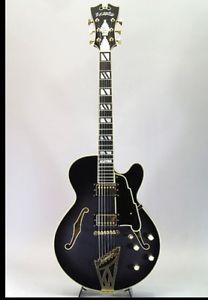 D'ANGELICO NYSS-3B 2000s Black w/hard case Free shipping Guitar from Japan #R973