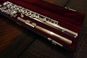 Yamaha YFL 481 II Silver flute 925 Open hole B Footjoint Inline G Split E