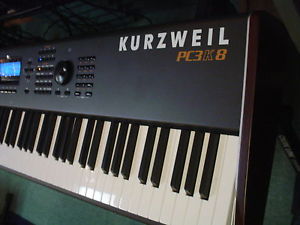 Kurzweil PC3K8 88-Key Production Station w/ Factory Wheel Bag & Ribbon Control