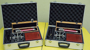 Pair Avantone CV-12 Large Tube Condenser Mics 9 Patterns, Shocks, PS & Cases