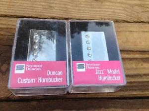 NEW Seymour Duncan SH-5 Custom Bridge & SH-2N Jazz Neck Pickup Set Nickel Silver