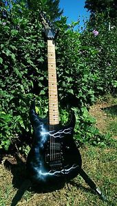1987 B.C. RICH "LIGHTNING SKY" GUNSLINGER MADE IN THE U.S.A. W/ OHSC