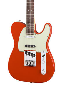 Fender Deluxe Nashville Telecaster, Fiesta Red, Rosewood (NEW)