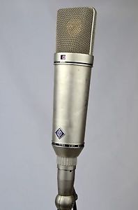 1970'S VINTAGE NEUMANN U87 W/7PIN TUCHEL SWIVEL MOUNT WESTERN GERMANY