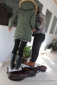 carbon fiber Case 4/4 cello case Hard Case Strong Convenient Non-slip dark Red