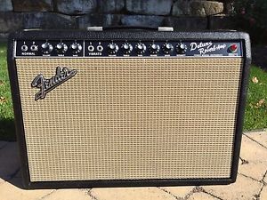 1966 Fender Deluxe Reverb Original Blackface Amplifier