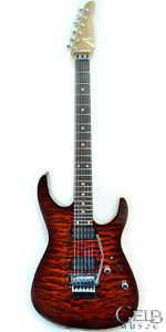 Tom Anderson Angel Quilt Electric Guitar in Burnished Orange Burst - 09-01-16P