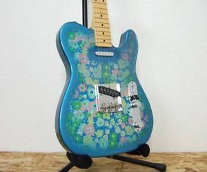 2006-2008 Fender Japan TL69 Blue flower Electric Guitar Free Shipping