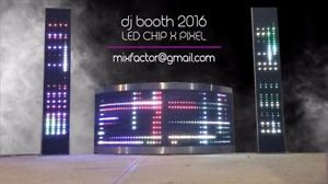FREE SHIPPING USA / DJ BOOTH LED PIXEL + LED COLUMNS Animated Full Programmable