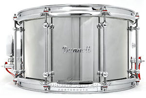 Dunnett Classic Stainless Steel Snare Drum 14x8 Raw - VIDEO