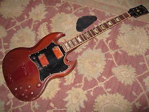 Vintage 1969-1970 Gibson SG Standard BODY & NECK Husk project