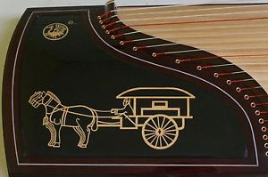 Scarlet Bird Zhuq Top Performance Guzheng, Chinese Zither Harp, The Carriage