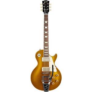 Gibson Custom 2014 1957 Les Paul Reissue Lightly Aged Electric Guitar with Bigsby Antique Gold