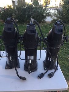 3-Strand Lighting Leko 15 Degree Ellipsoidal Lighting Stage  Fixture  100/120v