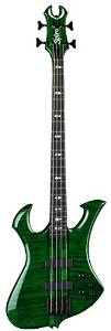 Dean US1000025 Spire 4-String Bass Guitar, Trans Emerald Green