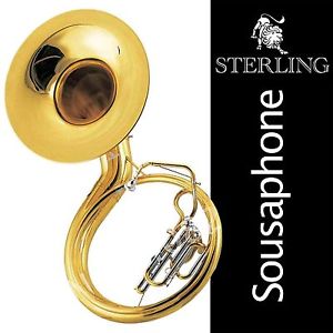 STERLING SOUSAPHONE • BRAND NEW • Full Size 26" Marching Tuba • Supertough Case