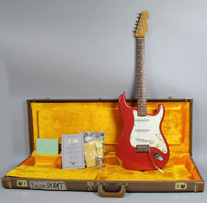 1999 Fender Stratocaster Custom Shop1960's Relic Guitar In Fiesta Red W/OHSC