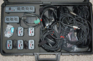 PORTACOM PORTA COM 6 headset, 6 beltpacks, console, expansion unit, great shape.