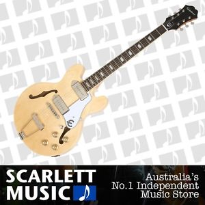 Epiphone Casino Coupe Hollowbody Electric Guitar w' P'90's Natural *BRAND NEW*