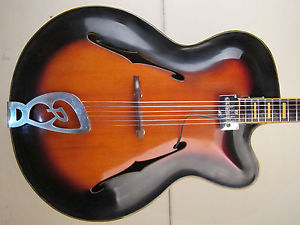 ♫ ROGER STANDARD (SUPER) Archtop, vintage Jazzgitarre +orig.CASE.