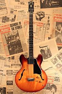 Free Shipping Used Gibson 1959 Eb-2 "Black Pickup" Bass Guitar