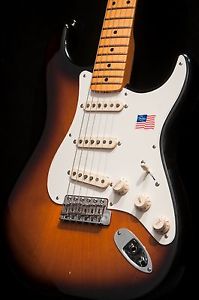 BLEM Fender Eric Johnson Stratocaster Maple 2 Tone Sunburst w/ hard case